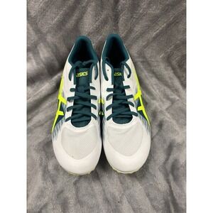 Asics Hyper‎ MD 7 Men Track & Field Shoes White/Safety Yellow USA Size 11